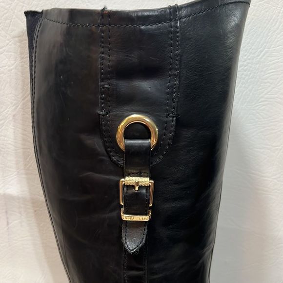 Lucca Lane | Shoes | Lucca Lane Womens Tall Leather Riding  Lucca Lane Women’s Tall Leather Riding Boots w Buckle Detail in Size 8.5 Medium